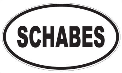 SCHABES - Oval Magnet