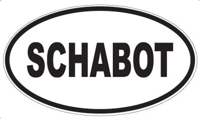 SCHABOT - Oval Magnet