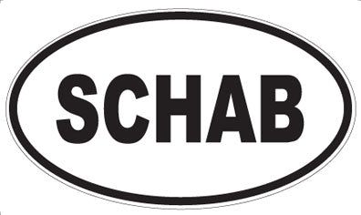 SCHAB - Oval Magnet
