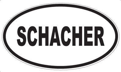 SCHACHER - Oval Magnet