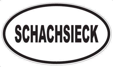 SCHACHSIECK - Oval Sticker