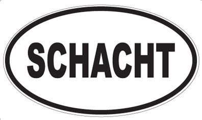 SCHACHT - Oval Sticker