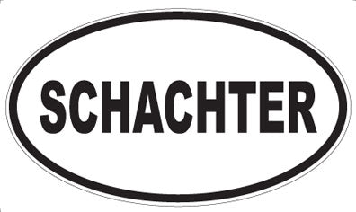 SCHACHTER - Oval Magnet