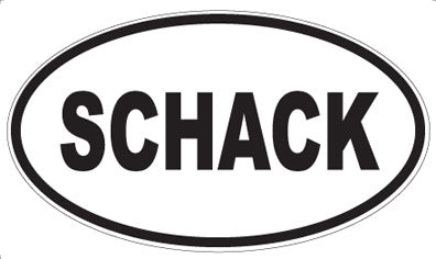 SCHACK - Oval Sticker