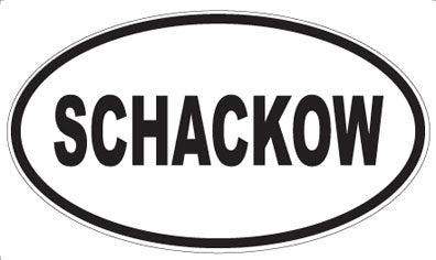 SCHACKOW - Oval Sticker