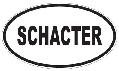 SCHACTER - Oval Magnet