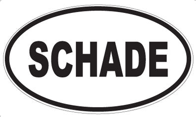 SCHADE - Oval Sticker