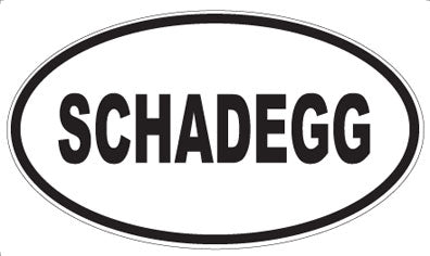 SCHADEGG - Oval Magnet