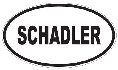SCHADLER - Oval Magnet
