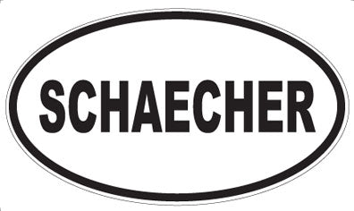 SCHAECHER - Oval Magnet