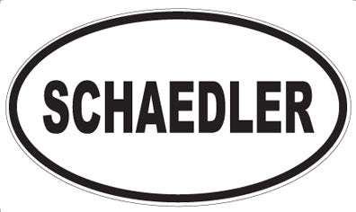 SCHAEDLER - Oval Sticker