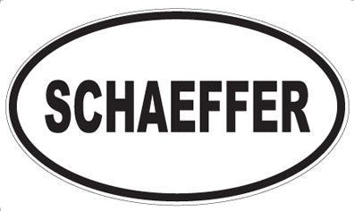 SCHAEFFER - Oval Magnet