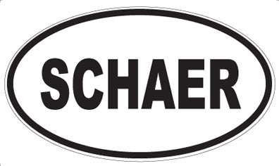 SCHAER - Oval Magnet