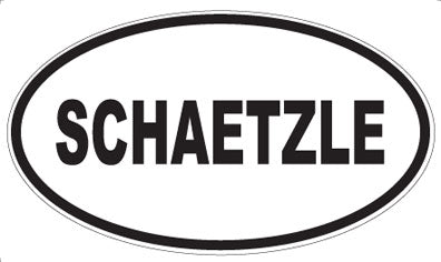 SCHAETZLE - Oval Sticker