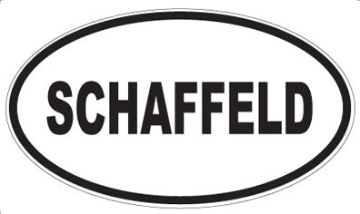 SCHAFFELD - Oval Sticker
