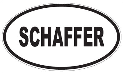 SCHAFFER - Oval Sticker
