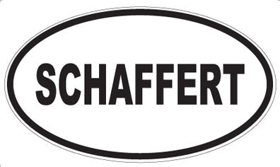 SCHAFFERT - Oval Magnet