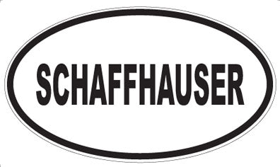 SCHAFFHAUSER - Oval Sticker