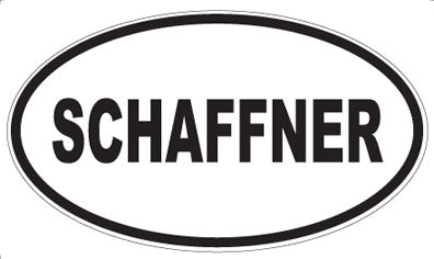 SCHAFFNER - Oval Sticker