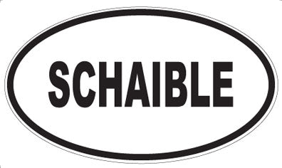 SCHAIBLE - Oval Sticker