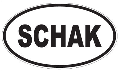 SCHAK - Oval Sticker