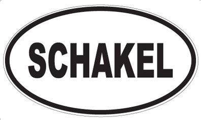 SCHAKEL - Oval Sticker