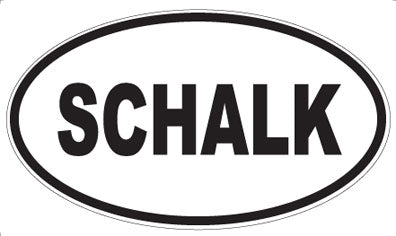 SCHALK - Oval Sticker