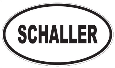 SCHALLER - Oval Sticker
