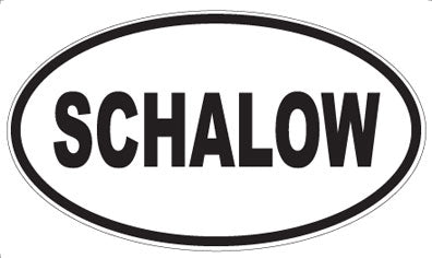 SCHALOW - Oval Magnet