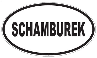 SCHAMBUREK - Oval Sticker