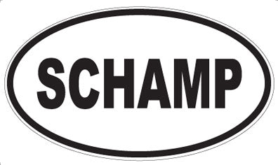 SCHAMP - Oval Magnet