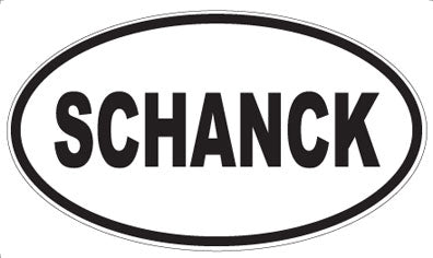 SCHANCK - Oval Sticker