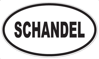 SCHANDEL - Oval Sticker