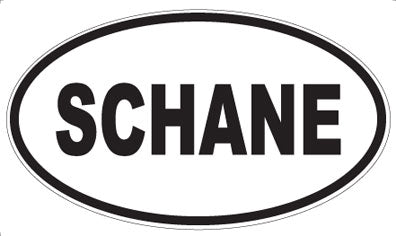 SCHANE - Oval Sticker
