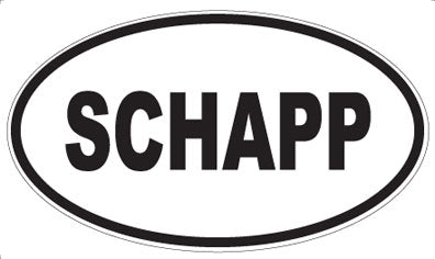 SCHAPP - Oval Magnet