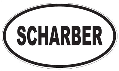 SCHARBER - Oval Sticker