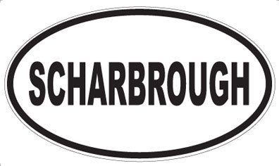 SCHARBROUGH - Oval Sticker