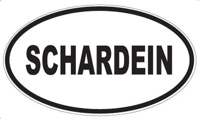 SCHARDEIN - Oval Sticker