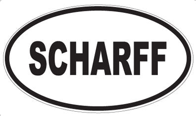 SCHARFF - Oval Sticker
