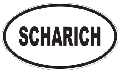 SCHARICH - Oval Sticker