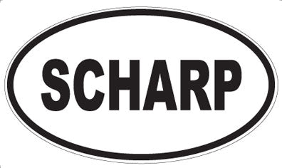 SCHARP - Oval Sticker