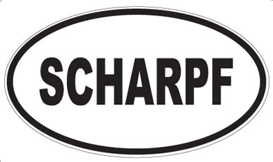 SCHARPF - Oval Sticker