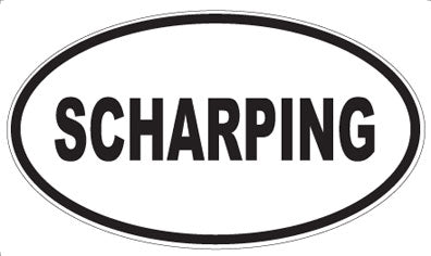 SCHARPING - Oval Sticker
