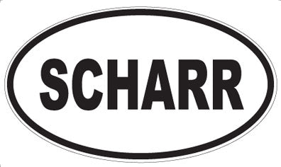 SCHARR - Oval Sticker