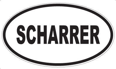 SCHARRER - Oval Sticker