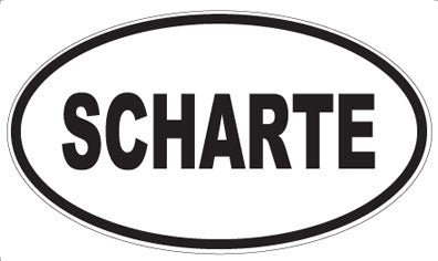 SCHARTE - Oval Sticker