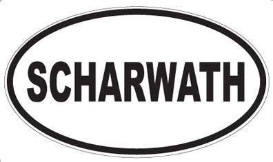 SCHARWATH - Oval Sticker