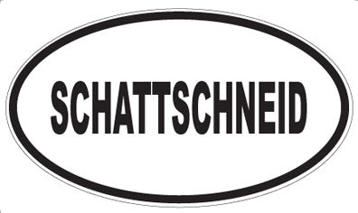 SCHATTSCHNEID - Oval Magnet