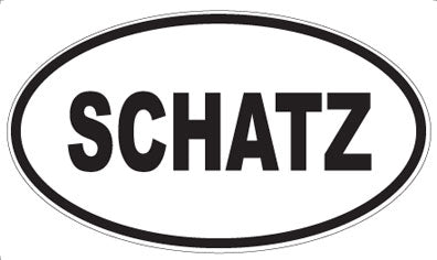 SCHATZ - Oval Sticker