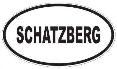SCHATZBERG - Oval Sticker